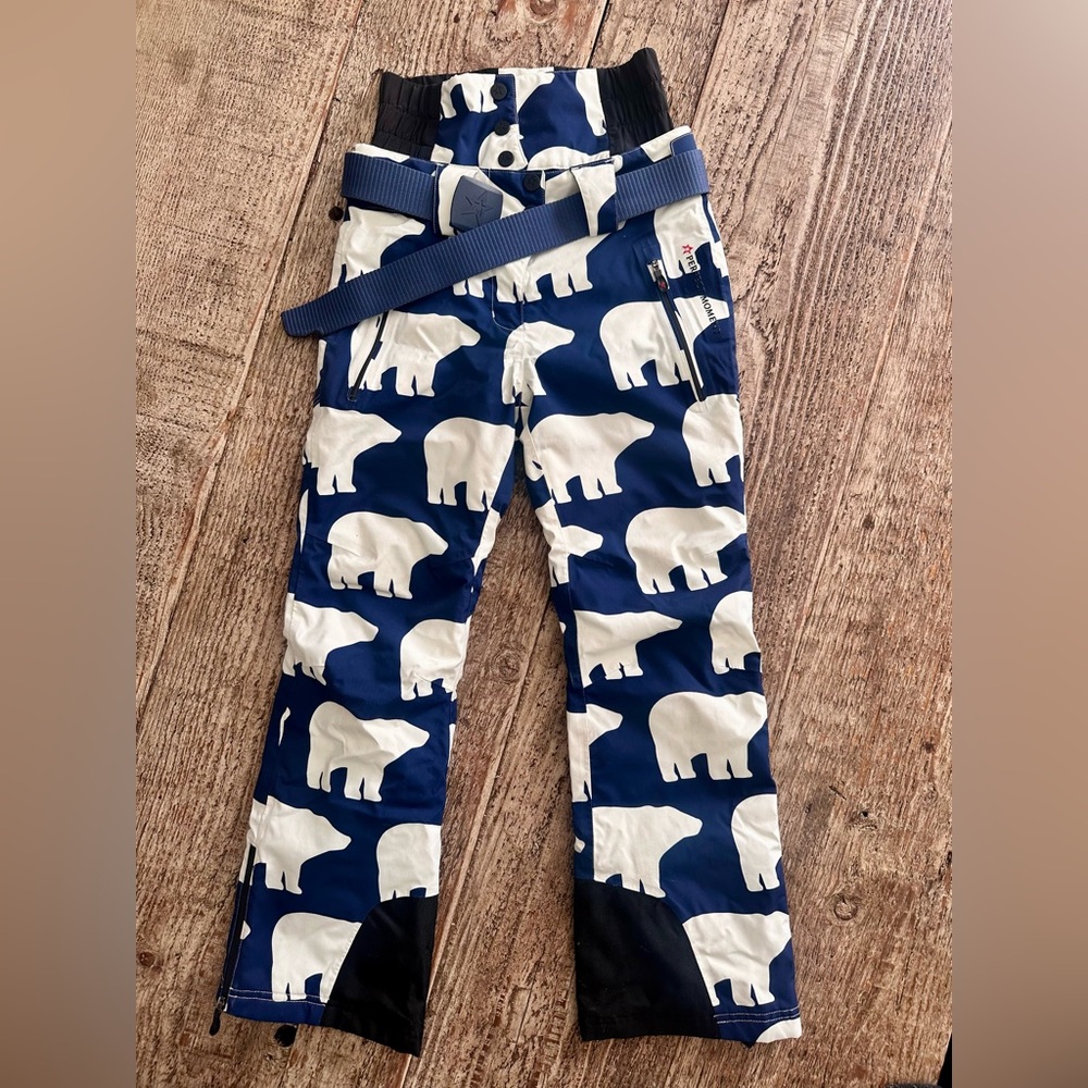 Perfect Moment Girls Polar Bear Ski Pants 10 Youth - worn 1/2 a season!